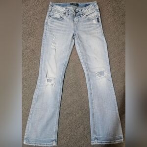 Silver Jeans Light Wash Flare Denim
